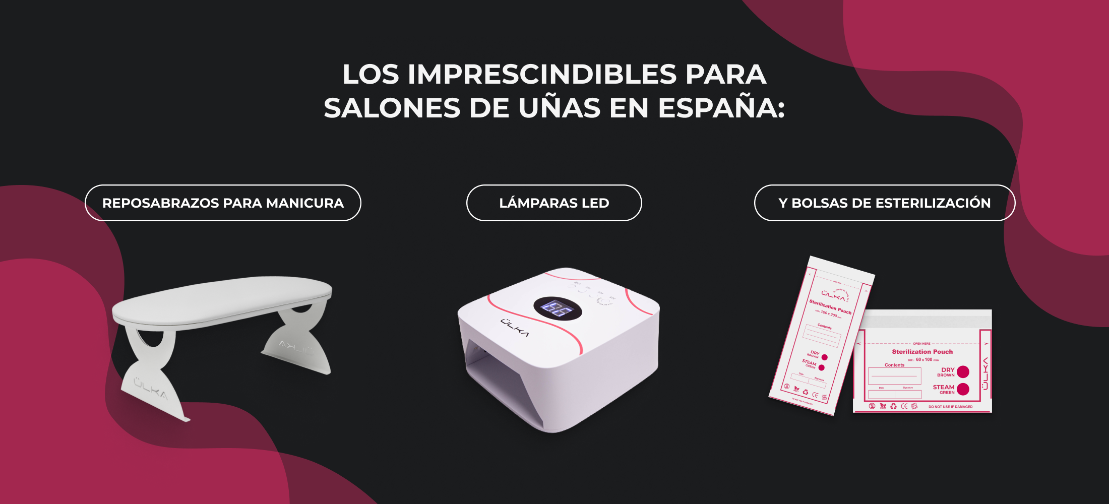 Los imprescindibles para salones de uñas en España: Reposabrazos para manicura, lámparas LED y bolsas de esterilización 11 los imprescindibles para salones de unas en espana