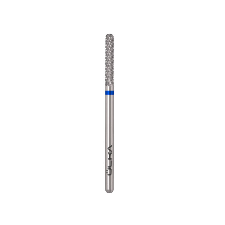 ÜLKA Carbide nail drill bit needle blue head diameter 2,3 mm / working part 15 mm 5 carbide_nail_drill_bit_cone_C2315-М