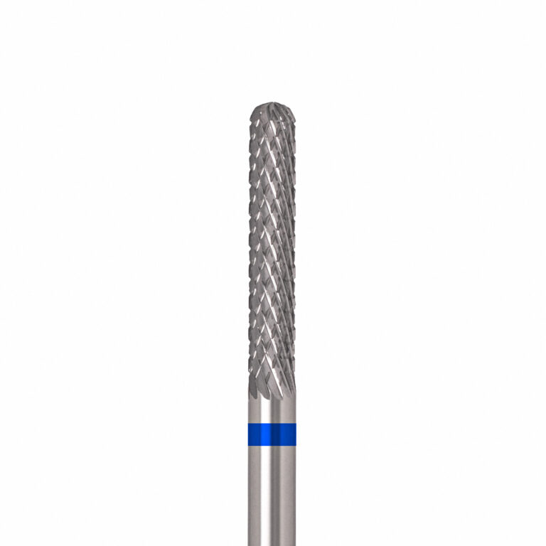 ÜLKA Carbide nail drill bit needle blue head diameter 2,3 mm / working part 15 mm 6 carbide_nail_drill_bit_cone_C2315-М_macro