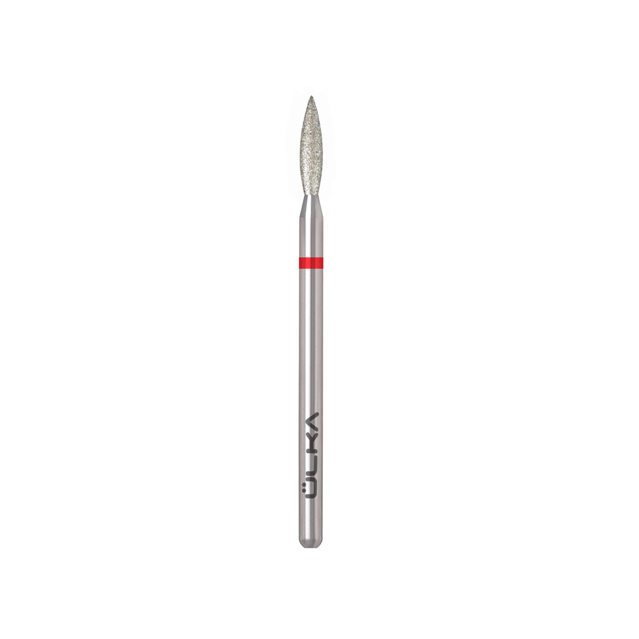 ÜLKA Diamond nail drill bit flame red head diameter 2.3 mm / working part 10 mm 7 diamond nail drill bit flame f2310 f scaled