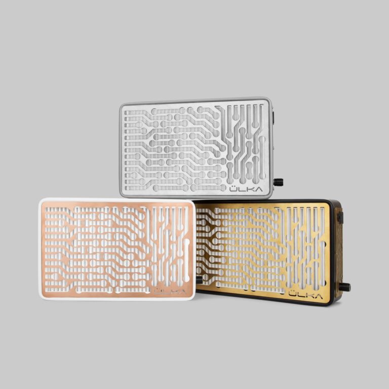 Nail dust collector ÜLKA Nano Rose Gold Black 3 Nano_with_colored_grilles_01