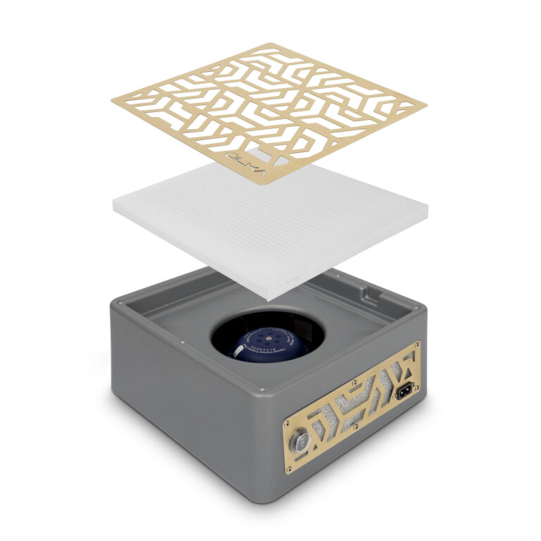 Nail dust collector ÜLKA Premium Gold Grey 3 Premium_Grey_and_Gold_Grille_03