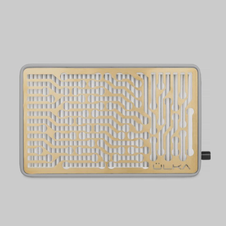 Nail dust collector ÜLKA Nano Gold Grey 2 ÜLKA_Nano_grey_with _Gold_grille_01