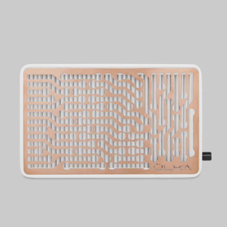 Nail dust collector ÜLKA Nano Rose Gold White 2 ÜLKA_Nano_white_with _Rose_Gold_grille_01